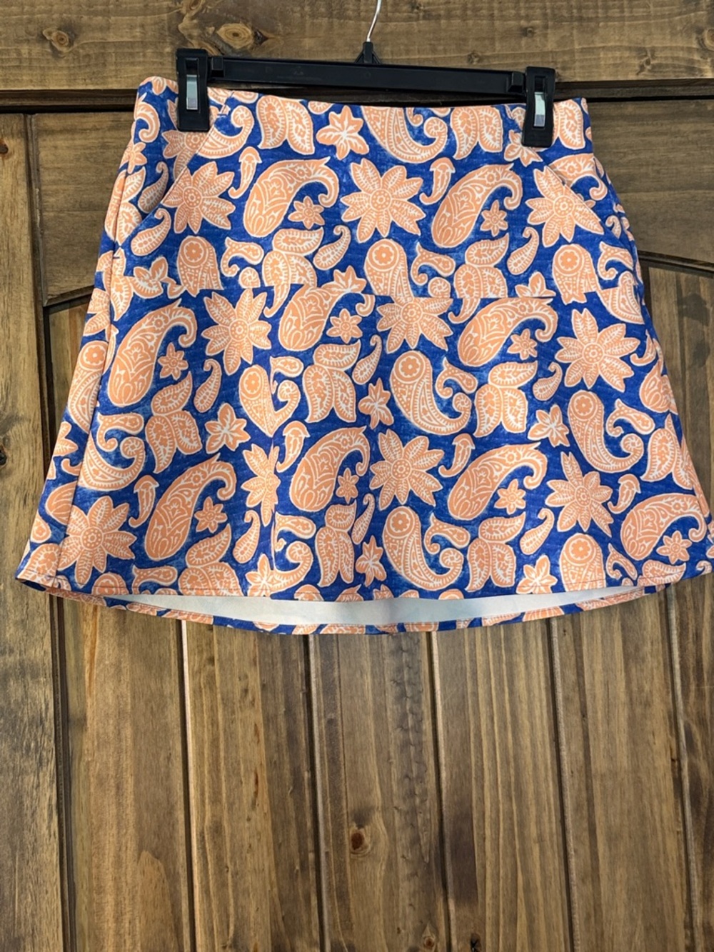 Blue & Peach Paisley Skort by Polo Golf